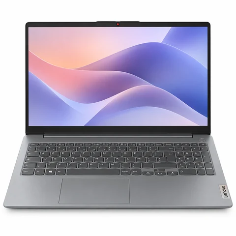 Ordinateur portable Lenovo IdeaPad Slim 3 15 ouvert, écran et clavier visibles