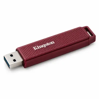 Illustration générée par IA de la clé Kingston DataTraveler Max bordeaux à connecteur USB-A sur fond blanc