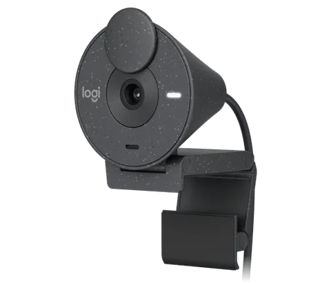 Webcam Logitech Brio 300 avec support et câble