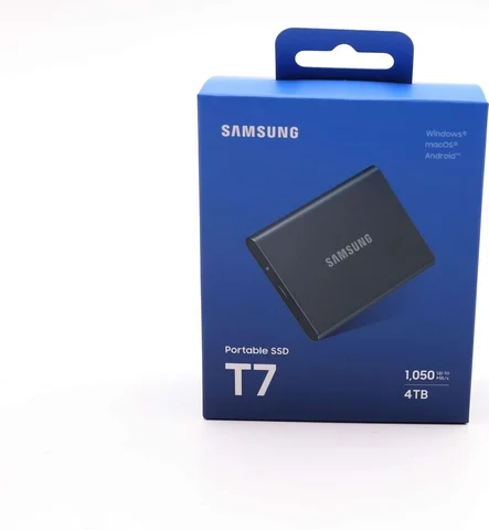 Emballage du SSD portable Samsung T7