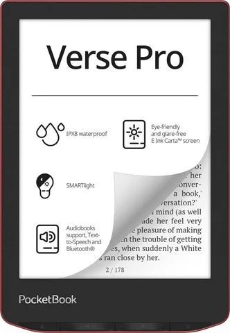 Liseuse PocketBook Verse Pro vue de face