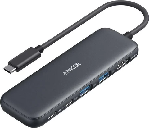 Hub USB-C Anker 332 avec câble intégré