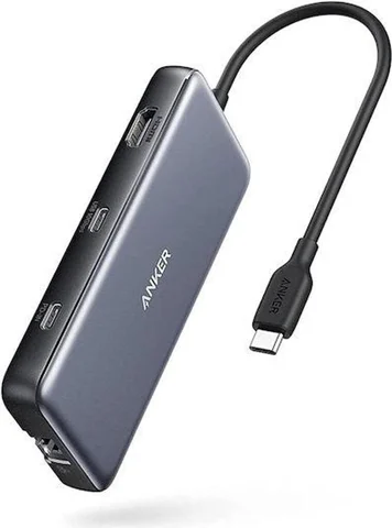 Hub USB-C Anker 555 avec câble intégré