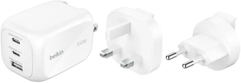 Chargeur secteur Belkin BoostCharge Pro avec adaptateurs de voyage