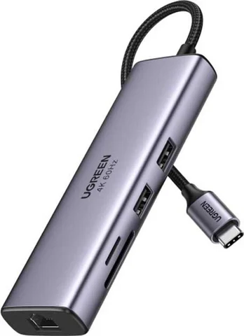 Hub USB-C UGREEN Revodok avec câble intégré