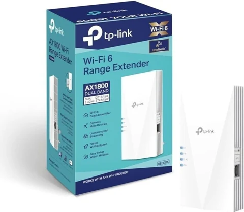 Répéteur Wi-Fi TP-Link RE600X avec son emballage