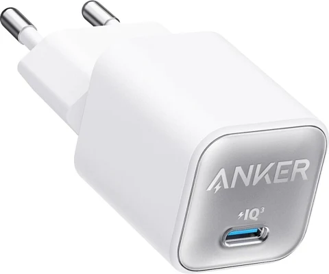 Chargeur secteur Anker Nano 3 blanc avec port USB-C