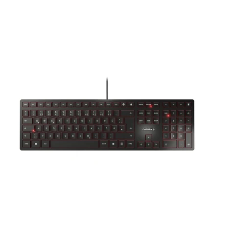 Clavier CHERRY KC 6000 SLIM noir vu du dessus