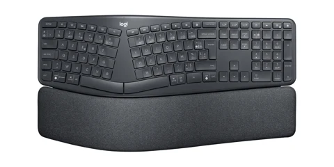 Clavier Logitech ERGO K860 à disposition divisée avec repose-poignets
