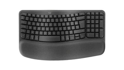 Clavier Logitech Wave Keys en vague avec repose-poignets